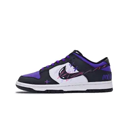 Nike Низкие износостойкие кроссовки для скейтбординга Dunk Purple Ghost унисекс, черно-фиолетовые dd1391-100(team858-紫幽灵) | black purple