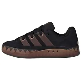 Adidas Низкие противоскользящие износостойкие кроссовки для скейтбординга ADIMATIC унисекс, черно-коричневые jr8034 | black/dark brown/cardboard yellow