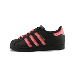 Adidas Низкие амортизирующие кроссовки для скейтбординга SUPERSTAR, унисекс, черно-розовые eg4959(team759-莓粉毒液） | black pink