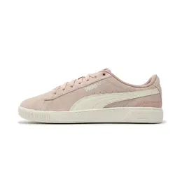 Puma Кроссовки для скейтбординга Vikky V3 Low Top женские, розово-белые 383023-27 | rose pink/white