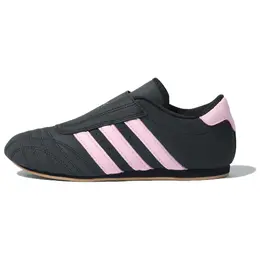 Adidas Женские кроссовки для тхэквондо с низким верхом, устойчивые к истиранию, черно-розовые jr4960 | black pink