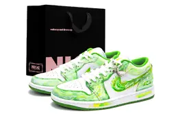 Nike Кроссовки для скейтбординга Dunk, устойчивые к истиранию, низкие, унисекс, зеленые hf4823-100(team1326-绿野仙踪xbox) | green