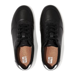 Кроссовки Fitflop Rally Leather Panel Sneakers, черный 9913123 | black