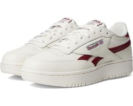 Кроссовки Reebok Lifestyle Club C Double Revenge, цвет Chalk/Chalk/Classic Burgundy 9717227 | chalk/chalk/classic burgundy