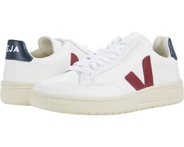 Кроссовки Veja V-12, цвет Leather Extra White/Marsala/Nautico 9879565 | leather extra white/marsala/nautico