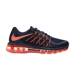 Кроссовки Nike Wmns Air Max 2015 'Obsidian Orange', синий 698903 408 | obsidian/hyper orange-black