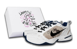 Кроссовки Nike Air Monarch 4 Chunky Sneakers Unisex Low-Top Black 415445-102(team298-中华田园犬s-box) | white