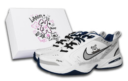 Кроссовки Air Monarch 4 Chunky унисекс с низким верхом серый Nike 415445-102(team58-帅气小狗s-box) | white