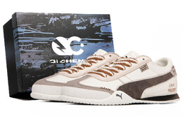 Кроссовки Bella Lifestyle Shoes Unisex Low-Top Белый/Кофейный/Коричневый Puma 402186-01（team63-燕麦暖咖sbox） | white