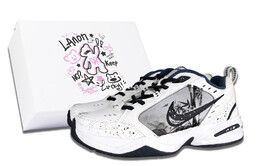 Кроссовки Air Monarch 4 Chunky унисекс с низким верхом черного/белого цвета Nike 415445-102(team58-1竹子s-box) | white