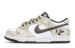 Кроссовки Nike Dunk Skateboard Shoes Women's Low-Top Beige cw1590-100(teama-枯枝s-box)
