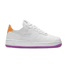 Кроссовки Nike Wmns Air Force 1 07 Textile Premium, белый 845113 100 | off white/hyper violet-total orange-off white