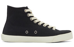 Женские кеды Tabi Canvas с высоким берцем, черные Maison Margiela s58ws0111p4044t8013