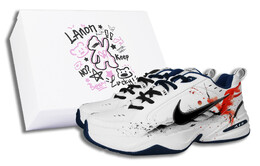 Кроссовки Nike Air Monarch 4 Chunky Sneakers Unisex Low-Top Black 415445-102(team58-仙鹤美学s-box) | white