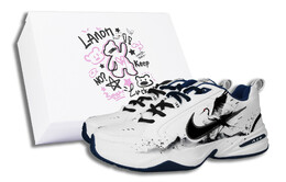 Кроссовки Nike Air Monarch 4 Chunky Sneakers Unisex Low-top Black/white, белый 415445-102(team58-鹤立东方s-box) | white