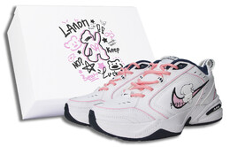 Кроссовки Nike Air Monarch 4 Chunky Sneakers Unisex Low-top Pink/Black/White, белый 415445-102(team58-爬墙小狗s-box) | white