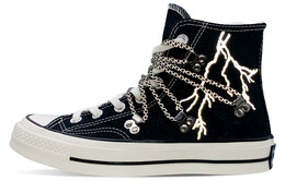Кеды Converse 1970s Canvas Shoes Unisex High-Top Black 162050c(teamd-3m黑白闪电)