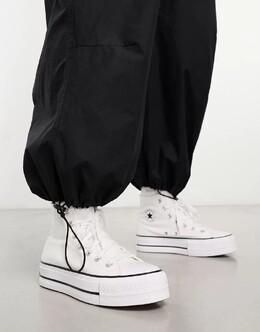 Белые кроссовки на платформе Converse Chuck Taylor Lift Hi 110658491 | blanco