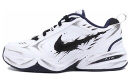 Кастомизированные кроссовки Nike Air Monarch 4 Chunky Sneakers Unisex, белый/черный 415445-102(team25-星溯黑白）| black