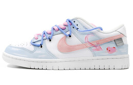 Кроссовки Nike Dunk Low, белый/фиолетовый dd1503-109