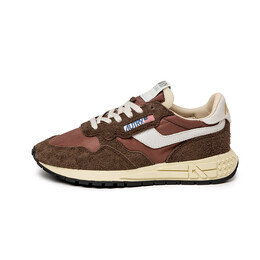 Кроссовки Reelwind Low W *Nylon / Hairy Suede / Cracked Leather* Autry, белый wwlwnc07 | white / ebony