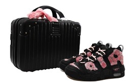Винтажные женские баскетбольные кроссовки Nike Air More Uptempo, черный dm0017-001 | 黑色