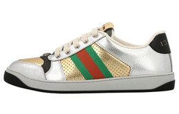 Кроссовки Gucci Women's Screener 'Silver Gold' 627833 1tr20 8162