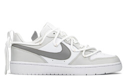 Кроссовки Nike Court Borough Series Skateboard Shoes Women's Low-Top White Gray bq5448-100(teama-蝴蝶灰s-box)
