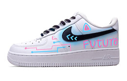 Кроссовки Nike Air Force 1 Skateboard Shoes Women's Low-Top Blue/White dh2920-111(teams-女款赛博未来)