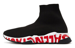 Кроссовки Balenciaga Graffiti Speed, черный / красный 605972w05ge1095