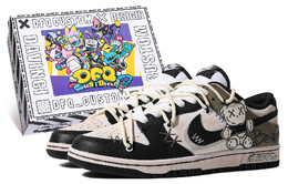 Кроссовки Nike Dunk Skateboard Shoes Women's Low-Top Black/Brown cw1590-100 | 黑色