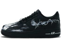 Мужские кроссовки для скейтбординга Nike Air Force 1, Black cw2288-001(team147-黑白手骨) | black