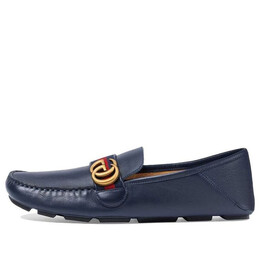 Кроссовки horsebit loafers moccasins 'navy' Gucci, синий 450891-dtm10-4062 | navy