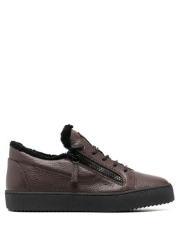 Giuseppe Zanotti кеды на шнуровке, коричневый ru20002 | коричневый