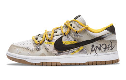 Кроссовки Nike Dunk Skateboarding Shoes Men Low-top White/Yellow/Black, цвет Sail/Sesame/Obsidian fv3629-371(team365-禁域) | sail/sesame/obsidian
