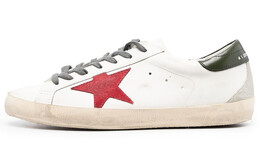 Кроссовки мужские Golden Goose Super-Star, белый / красный / серый gmf00102.f003987.11357