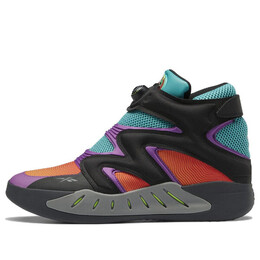 Кроссовки looney tunes x instapump fury zone 'marvin the martian' Reebok, черный gz4947 | core black/utopic teal/primo purple