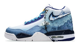 Кроссовки для баскетбола Flight Legacy Vintage Men Low-Go White Nike bq4212-102（team215-千里江山图） | cobalt blue