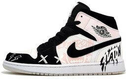 Баскетбольные кроссовки Air 1 Vintage Men Mid-Top Light Pink/White Jordan dh6933-100(team400-粉墨纪元男款粉) | energetic pink
