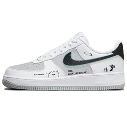 Кроссовки Nike Air Force 1 Skateboarding Low-top, белый/светло-серый/черный fj4146-100(team56-悟道) | black/white/gray