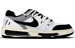 Кроссовки Nike Full Force Skateboard Shoes Men Low-Top Black White fb1362-101(team417-轨迹狂潮) | black/white