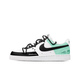 Кроссовки Nike Court Vision Skateboarding Shoes Men Low-top Black/Tiffany Green/Dirty Pink, белый dh2987-101(team251-cv鸳鸯绿粉） | white