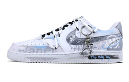 Кроссовки Nike Court Vision 1 Skateboarding Shoes Men Low-top White/Gray, серебряный dh2987-101(team195-男款星际穿越) | silver