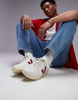 Кроссовки Veja V-90 белого/красного цвета 137033264 | red