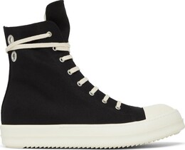 Кроссовки Rick Owens EDFU DRKSHDW Cotton Denim High Black Milk, черный du01c6800 dqes1 911 | black