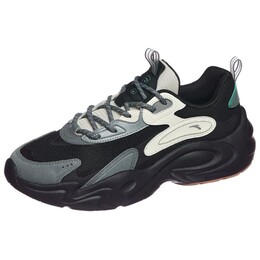 Кроссовки Anta Life Collection Chunky Sneakers Men Low-top Basic Black / Diatom Green / Mica Gray / Rough Hemp Gray, зеленый 112438856-5 | basic black / diatom green / mica gray / rough hemp gray