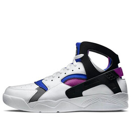 Кроссовки air flight huarache prm qs Nike, белый 686203-100 | white/black-lyon blue-bld brry
