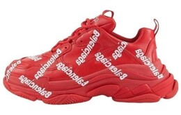 Кроссовки Balenciaga Triple S Sneaker 'Allover Logo - Tomato Red' 536737w2fab6090