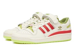 Мужские кроссовки для скейтбординга Adidas FORUM, Cream White/Collegiate Red/Solar Slime id3512 | cream white/collegiate red/solar slime
