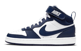 Кроссовки Nike Court Borough Mid 2 White Blue Void (GS) cd7782-107